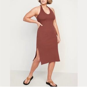 Old Navy Women's Brown Halter Dress-XXL